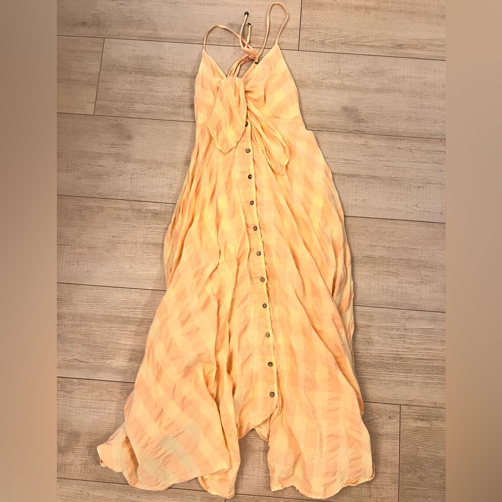 Via Gingham Cotton Seersucker Sundress - Picture 2 of 4